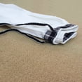 thumbnail image 3 of Pantalones Casuales Blancos de Algodón Titanio, Pantalones de Pierna Recta para Mujer, Pantalones con Pretina Elástica, Pantalones Sueltos de Pierna Ancha para Mujer, 3 of 13