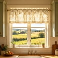 thumbnail image 7 of 2D Printed Kitchen Window Curtain with Water Resistant Coating, Washable Half Window Curtain for Kitchen Decor, Light Filtering Short Curtain Suitable for Home Cafe Dining Room Decoration, 7 of 7