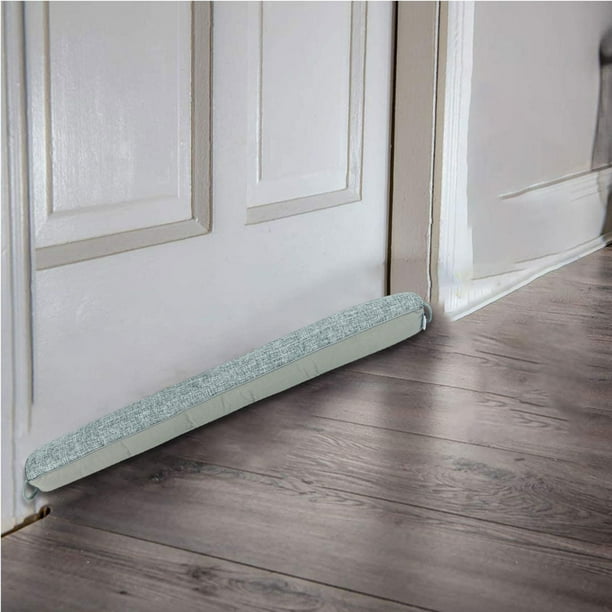 Burlete inferior para puerta, tope de puerta, sello cortavientos, insonorizante, tira de sellado para la parte inferior de la puerta, fácil instalació