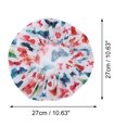 thumbnail image 2 of Unique Bargains 1 Pc Durable Shower Cap for Business Travel Assorted Color Polyester Pongee PEVA, 2 of 6