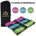 thumbnail image 2 of Acupoint Set of 3 Booty Bands - Fabric Resistance Bands - Non Slip - Elastic Workout Bands for Women - Glutes, Thighs, Legs - Pack of 1, 2 of 8