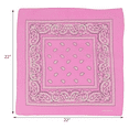 thumbnail image 5 of Motique Accessories Set of 3 Paisley Bandanas – 100% Cotton - Light Pink, 5 of 6