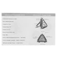 thumbnail image 2 of Peahefy 30W Multifunction Car Breakdown Emergency Safety Triangle Stop Sign with Red LED Warning Light,Triangle Sign, Triangle Sign, 2 of 8