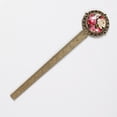 thumbnail image 2 of Peony Lace Bookmark in Antique Bronze - Gift for Readers and Book Lovers, 2 of 5