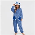 thumbnail image 5 of SimpleJoyi Womens Pajamas Shark Hooded Long Sleeve Plush Onesie Jumpsuit Pockets Sleepwear, 5 of 8