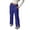 A-BU118, variant on Womens Pants Drawstring Wide Leg Solid Color Casual Pants High Waist Pocketed Side Split Everyday Comfort Trousers