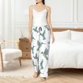 thumbnail image 5 of Pajama Pants Women, Hummingbird Print White Sweatpants Soft Sleep Lounge Pants, Casual PJ Bottoms Pants with Pockets, 5 of 5
