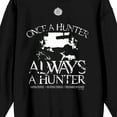 thumbnail image 2 of Supernatural Once a hunter always a hunter Dean and Sam silhouette logo on Black Long Sleeve Adult Crew neck-XXL, 2 of 7
