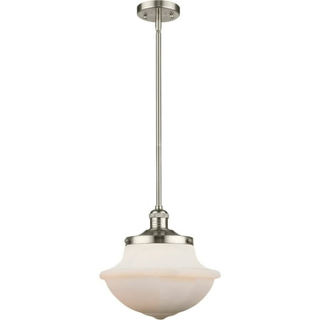 

Polished Nickel Tone Mini Pendants 12 Wide Matte White Cased Glass Steel/Cast Brass Medium Base LED 1 Light Fixture
