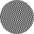 thumbnail image 1 of Ahgly Company Machine Washable Indoor Round Transitional Midnight Gray Area Rugs, 6' Round, 1 of 7