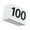 black text on white -1 to 100, variant on Double Sided Numbered Seating Cards for Weddings and Event Easy to Read Place Cards Party Seating Arrangement Supplies