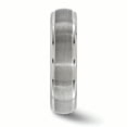 thumbnail image 3 of Edward Mirell Titanium Polished Textured Domed 6mm Band Size 10, 3 of 4