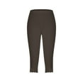 thumbnail image 5 of QUINDOS Womens Leggings Capri High Waist Athletic Compression Cropped Pants, 5 of 6