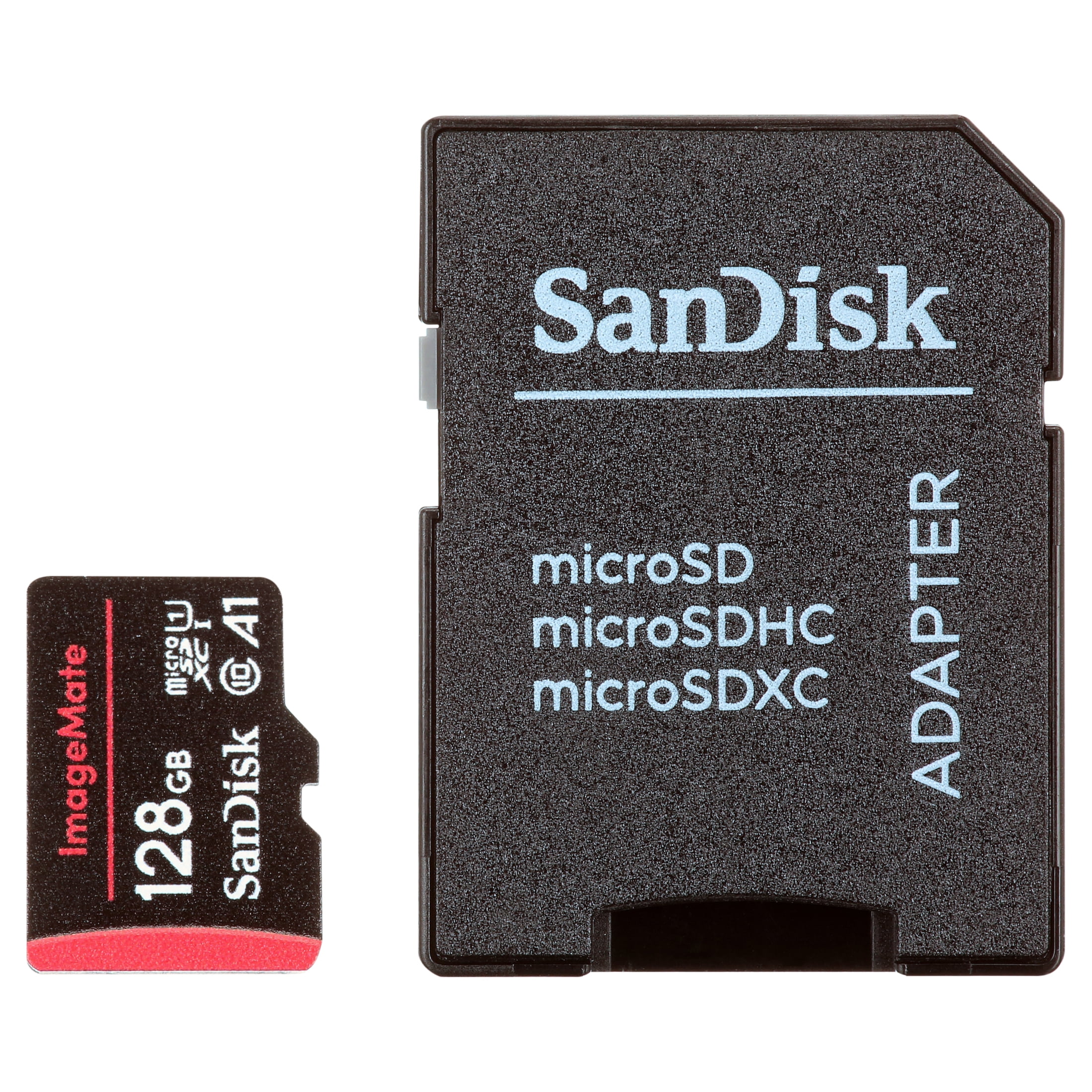 (2 pack) SanDisk 128GB ImageMate microSDXC UHS-1 Memory Card with Adapter - C10, U1, Full HD, A1 Micro SD Card - SDSQUAR-128G-AW6KA