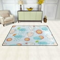 thumbnail image 3 of Coolnut Lightweight Soft Area Rugs 31x20 Inch, Elephants with Sun and Rain Floor Mat Doormat for for Rooms Entrance Hardwood Floor Living Room 2'7" x 1'8"） Nursery Rugs, 3 of 6