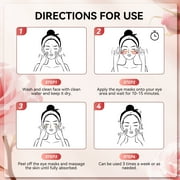 Rose Eye Mask Eye Patches 60 Pcs Puffy Eyes Dark Circles Reduce Wrinkles and Fine Lines Undereye