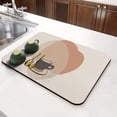 thumbnail image 3 of Coffee Bar Mat Rubber Dish Drying Mat For Kitchen Counter Coffee Mat for Home Bar Gift Kitchen Mat Coffee Bar Accessories Decorative Coffee Shop Chocolate Dish Drying Pad 23.5x15.5in, 3 of 6