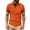 Shirts-Orange, variant on LEKWK T-Shirts for Men Short Sleeve Collared Slim Fit Tees Breathable Soft Fabric Contrast Trim Button Placket Casual Shirt Workout Athletic Golf Daily Wear Navy XXXL