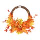 thumbnail image 1 of Guirnalda De Puerta De Hojas De Arce De Corona De Ratán Artificial Para Decoración De Acción De Gracias De Halloween Noticed HA037448-00, 1 of 6