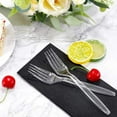 thumbnail image 7 of Clear Plastic Forks/Spoons/Knives - Heavyweight Disposable Forks/Spoons/Knives- 6.7inch Heavy Duty Clear Cutlery - Plastic Utensils - Perfect for Parties and Restaurants, 7 of 7