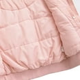 thumbnail image 4 of Women's Puffer Vest Sleeveless Stand Collar Solid Zip Up Cardigan Outerwear Pink M, 4 of 7