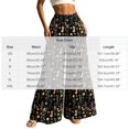 thumbnail image 4 of Women's Floral Wide Leg Pants High Waisted Palazzo Trousers, Boho Flowy Tiered Bell Bottom Pants for Beach Vacation, 4 of 7
