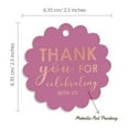 thumbnail image 6 of Inkdotpot Thank You For Celebrating With Us Bridal Shower-Baby Shower-Retirement-Wedding-Birthday Bottle Tag Real Rose Gold Foil Favor Hang Tags Pack Of 100, 6 of 7