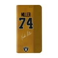 thumbnail image 2 of Keyscaper Kolton Miller Brown Las Vegas Raiders Folio iPhone Case, 2 of 7