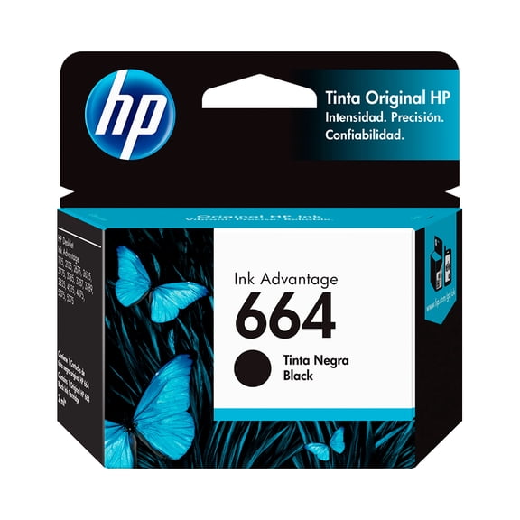 Cartucho de Tinta HP 664 Negro F6V29LA