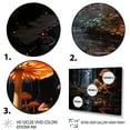 thumbnail image 3 of Designart "Mushroom Dreamscape Forest III" Fashion Framed Wall Art - Glam Orange Fantasy Entryway Framed Wall Art Print, 3 of 6
