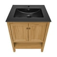 thumbnail image 5 of Chateau 24" Freestanding Bathroom Vanity in Golden Oak with Black Sink Top, 5 of 7