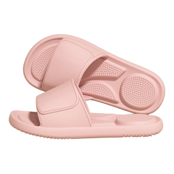 Orthopedic Slippers for Women Men Fashion Solid Color Slides Summer Lightweight Arch Support Quick Drying Shower Shoes Pink Size 7