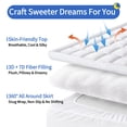 thumbnail image 5 of Queen Mattress Pad - Quilted Fitted Mattress Topper Protector, Soft Noiseless Pillow Top Cover with 8-21" Deep Pocket, Cooling Breathable 4D Spiral Fiber 60x80" White, Basic Plush (130 GSM), 5 of 11