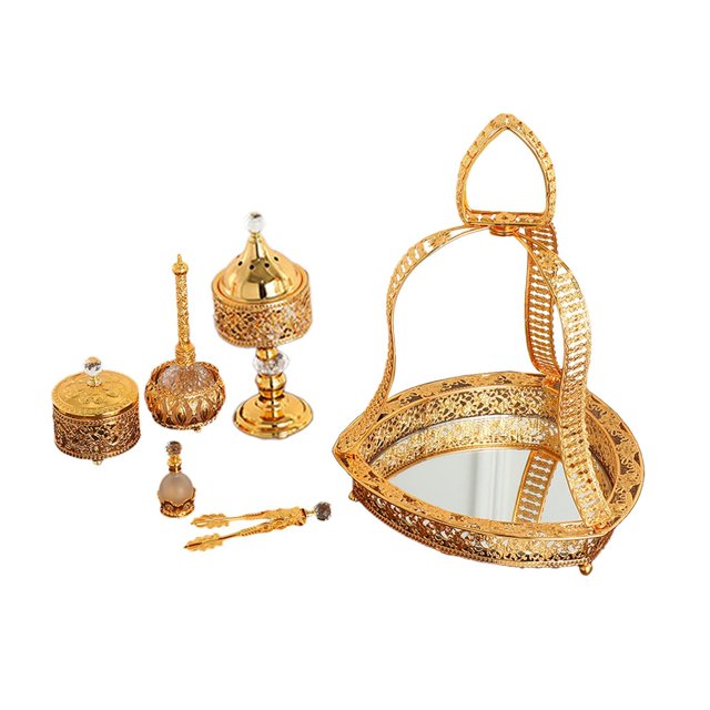 Quemador de incienso árabe Macarena soporte de incienso vintage 31 cm x 32 cm x 47 cm