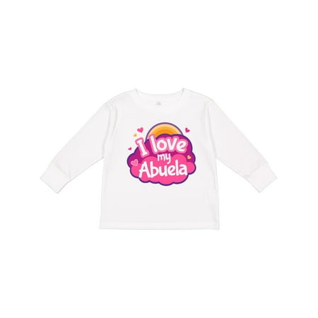 

Inktastic I Love My Abuela Gift Toddler Toddler Girl Long Sleeve T-Shirt