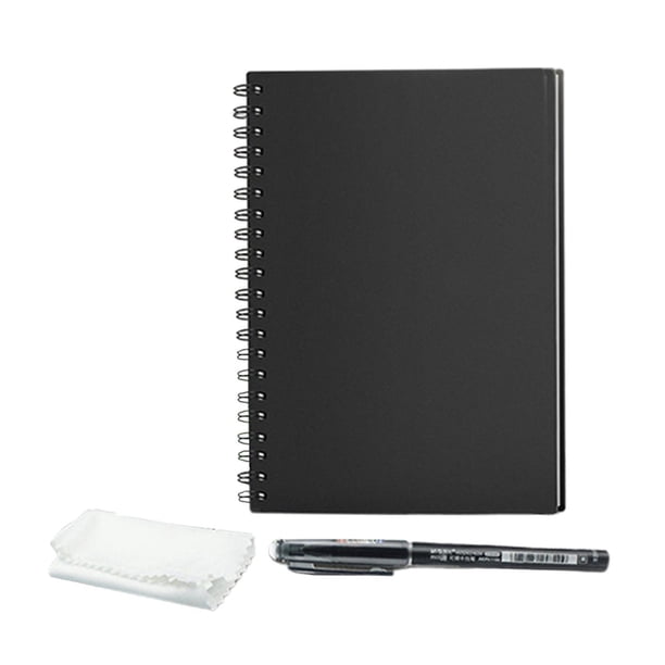 Cuaderno inteligente reutilizable A5 forrado con bolígrafo Borrar Bloc de notas Diario Dibujo escolar A5 Inteprter