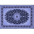 thumbnail image 1 of Ahgly Company Indoor Rectangle Medallion Blue Traditional Area Rugs, 2' x 4', 1 of 4