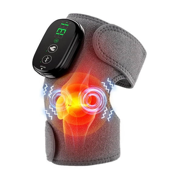 YUHUO Masseur de Pieds avec Chaleur, Masseur de Genou Épaule Coude 3 en 1, Masseur de Genou Chauffant, Masseur d'Épaule avec Chaleur Vibration, Batterie 210 mins, Portable Sans Fil