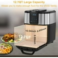 MOOSOO Air Fryers, 12.7Qt Air Fryer Oven, 8in1 Air Fryer Cooker with