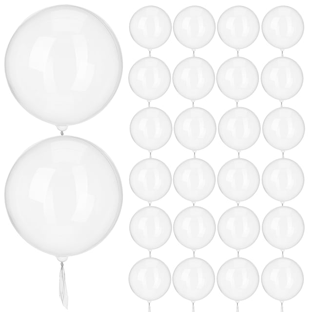 100 Uds. Globos Bobo de burbujas, globos Bobo de fiesta, globos transparentes, globos transparentes de burbujas para fiesta, cumpleaños, boda, 8 pulgadas