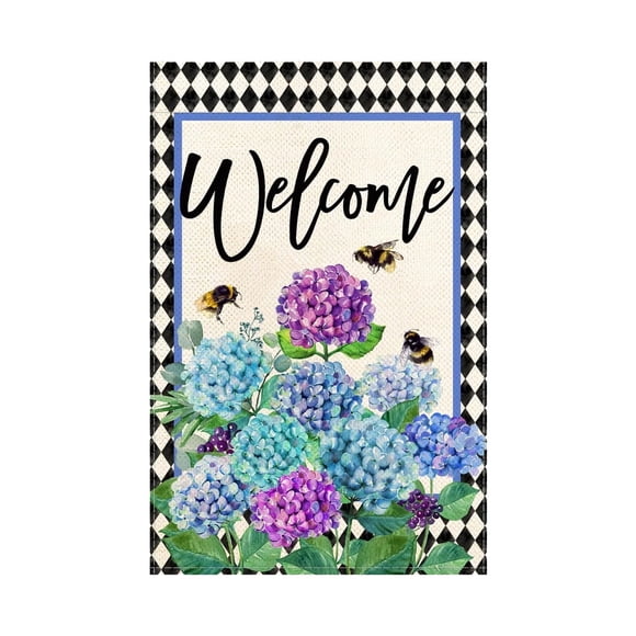 Drapeau de Jardin Extérieur en Nylon avec Doubles Bords Renforcés pour une Résistance Supérieure à la Décoloration et une Utilisation Prolongée