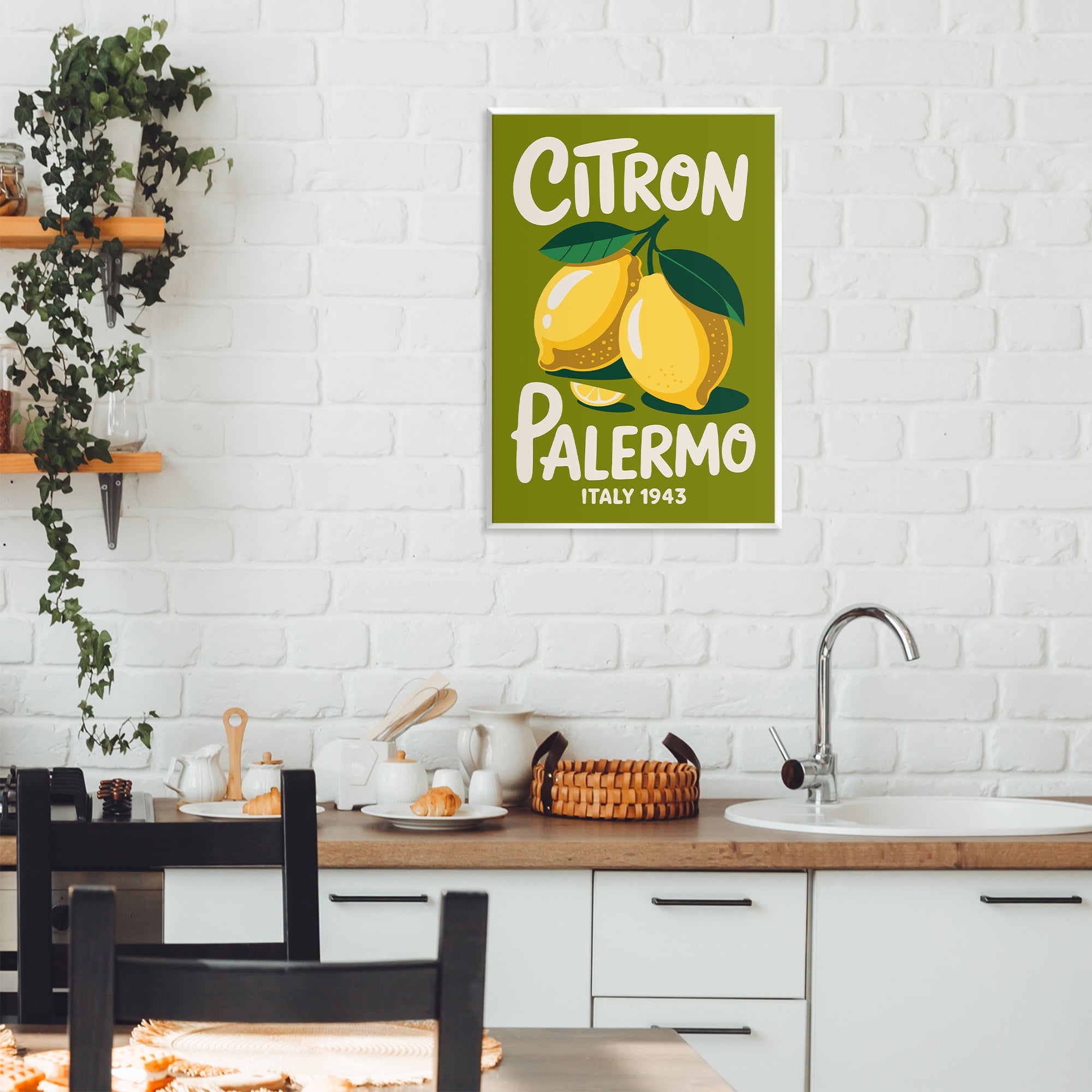 Stupell Industries Citron Palermo Lemons Wall Plaque Art, design by Andreas Magnusson