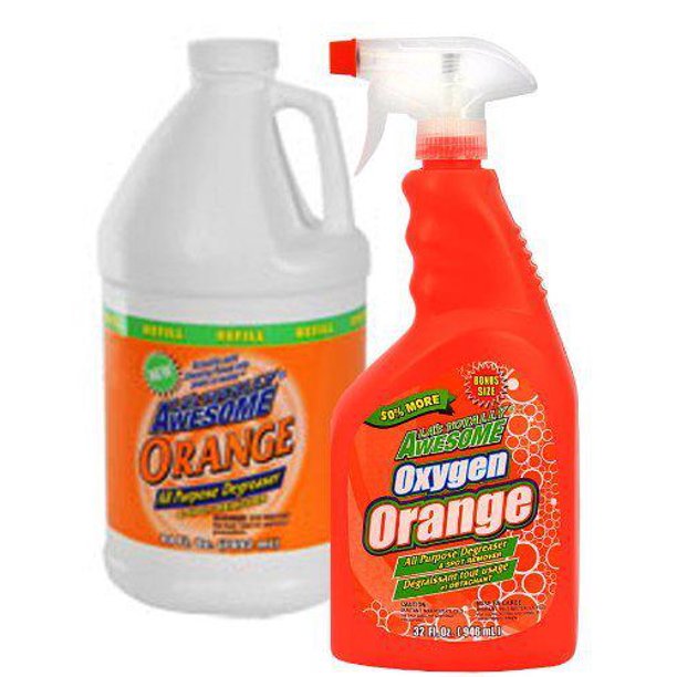 awesome oxygen orange 32 oz all purpose degreaser & spot remover with