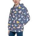 thumbnail image 2 of Rateoe Cute Baby Animals Pattern Boys Hoodie, Youth Pullover Hooded Sweatshirt, Kangaroo Pocket Hoodie for Kids-Small, 2 of 6