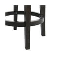 thumbnail image 3 of Alaterre Furniture Clara Swivel Backless Counter Height Wood Stool, Dark Brown and Beige, 3 of 6