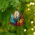 thumbnail image 5 of chaungfeng 2D Flat All Over Printed, Maple Leaf Ornaments, Leaves Christmas Ornaments, 2 Sides 3.1" Acrylic Ornament, Seasonal Decor, Christmas Tree Hanging, 5 of 6