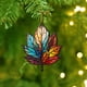 thumbnail image 5 of Acrylic Flat Printing Leaves Christmas Decorations Christmas Tree Decorations Hanging Pendants, 5 of 5
