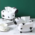 thumbnail image 2 of Nuevos bonitos soportes para cajas de pañuelos decorativos con forma de vaca con bonito dispensador de palillos divertidos para baño, sala de estar, hogar y oficina, 2 of 2