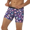 thumbnail image 3 of Rateoe mushroom colorful Skull star Print Men’s Underwear Boxer Briefs Soft Comfortable Underwear Boxer Briefs, Long Leg Briefs,Anti-chafing Boxer Briefs, 3 of 7