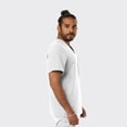 thumbnail image 4 of SPECTRUM UNIFORMS Wynd Men's Tuckable Scrub Top Medical Uniform V-Neck Soft Fabric, Outfit Ideal for Men at Hospital Workspace, Medical Practice, and Professionals - Pack of 2 White, 4 of 4
